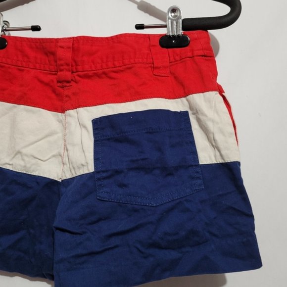 bdg red white and blue color block shorts bdg size - Picture 5 of 8
